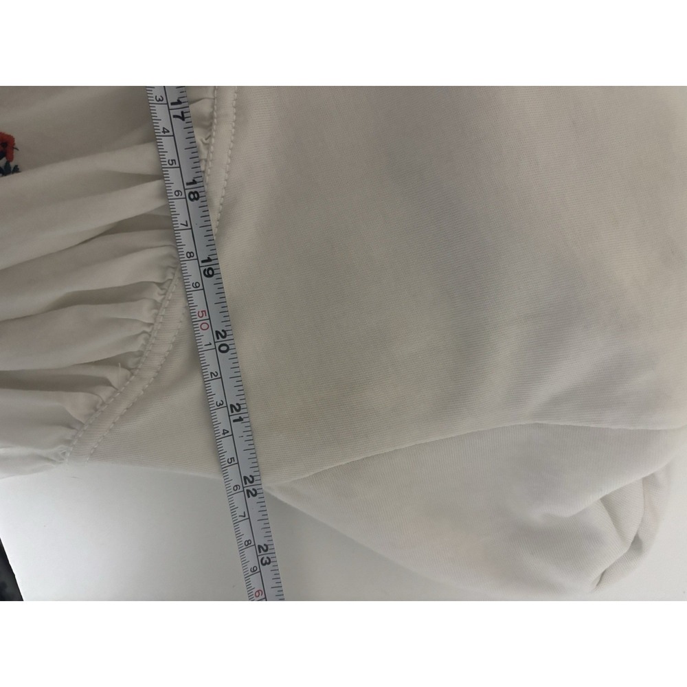 Pilcro Short Sleeve White Embroidered T-Shirt Maxi/Midi Dress S Anthropologie - Picture 15 of 16